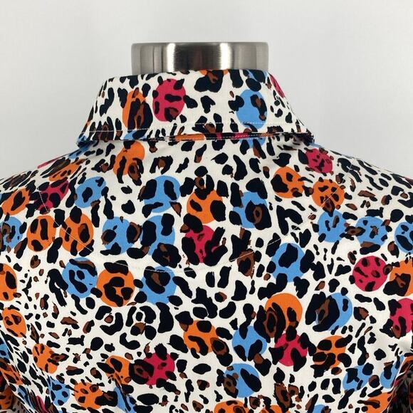 Sara Campbell Womens Polka Dot Animal Print Blazer Jacket Size M USA - Picture 9 of 16